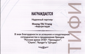 RUSSIAN WATCHES- CHỨNG NHẬN ĐỒNG HỒ CHÍNH HÃNG ĐỐI TÁC TIN CẬY ĐỒNG HỒ NGA