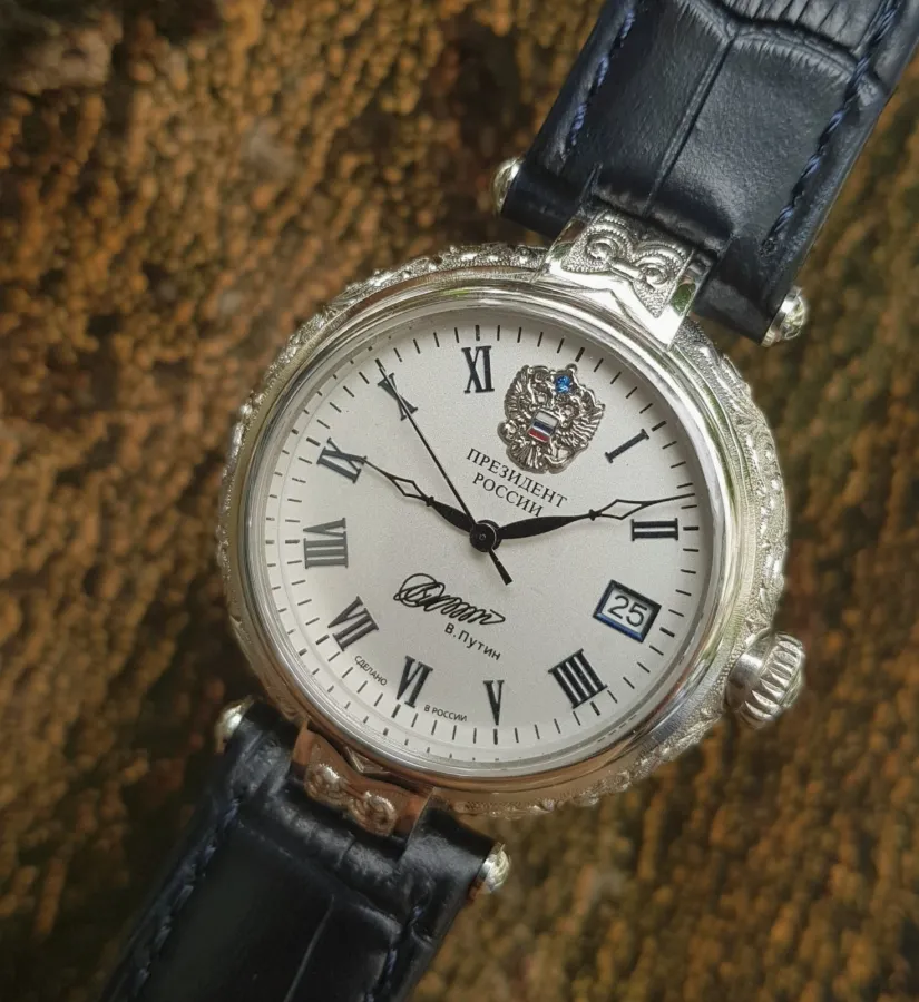 Poljot Watch President Putin 925 Sterling Silver PJ64