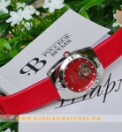 Đồng hồ Nữ Charm PJ186: Màu hồng yêu thương, lộ tim ngọt ngào.