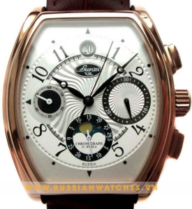 Đồng hồ Nam Buran Russian Moonphase Chronograph PJ68: Đồng hồ thời trang cao cấp đến từ nước Nga
