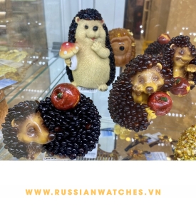 Cao Chư Hổ Phách Baltic - HP-TV-09: Nhím lông Hổ phách Nga phụ kiện phong thủy cho sức khỏe