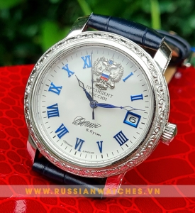 Đồng hồ bạc đúc cao cấp Poljot Presdient PJ212: giai điệu mới, nhấn mạnh sự trôi chảy của thời gian