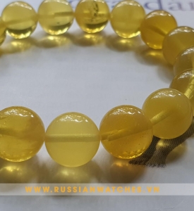 Vòng đeo tay Hổ phách Nga - HP-DT-69: Vòng đeo tay đá quý tăng cường sức khỏe