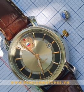 Phụ kiện đồng hồ Nga PK41: Núm đồng hồ cơ