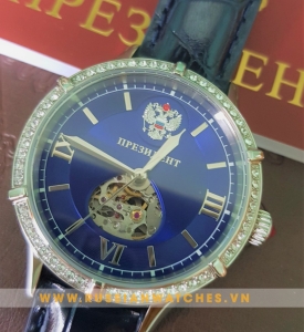 Đồng hồ Nữ cao cấp Poljot President PJ102: Đính đá quý Swarovski sang trọng.