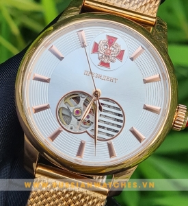 Đồng hồ Nga Poljot President PJ163-1: Lộ cơ số 8 sang trọng