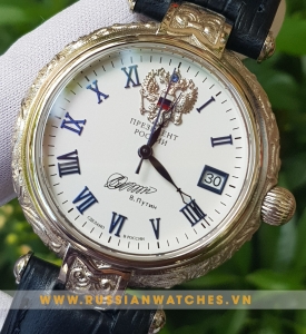 Đồng hồ Nga Bạc Đúc Poljot President - PJ64-1