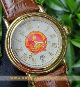 ĐỒNG HỒ NGA POLJOT-VIỆT NAM MẶT QUỐC HUY - PJ53-16: Biểu tượng Quốc Gia trên đồng hồ chính hãng