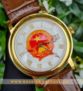 ĐỒNG HỒ NGA POLJOT-VIỆT NAM MẶT QUỐC HUY - PJ53-17: Hình ảnh Việt Nam trên đồng hồ cao cấp thế giới