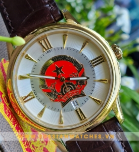 Đồng hồ cơ POLJOT NGA-VIỆT NAM MẶT QUỐC HUY PJ53-18: Món quà ý nghĩa và đẳng cấp