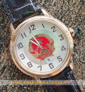 ĐỒNG HỒ NGA POLJOT-VIỆT NAM MẶT QUỐC HUY - PJ53-20: Món quà đặc biệt của Đồng hồ nước Nga