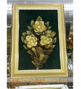 Tranh 3D Hổ Phách Baltic- HP-TV-12: Tranh đá Quý - Trang sức cao cấp 