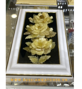 Tranh 3D Hổ Phách Baltic- HP-TV-14: Tranh Đá Quý sang trọng