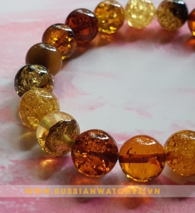 Vòng Đeo Tay Hổ Phách Baltic- HP-DT-64: Phụ kiện đeo tay huyết rồng 