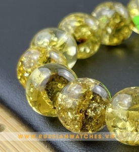 Vòng Đeo Tay Hổ Phách Nga - HP-DT-78: Vẽ đẹp huyền bí trong vòng năng lượng đá quý ngàn năm